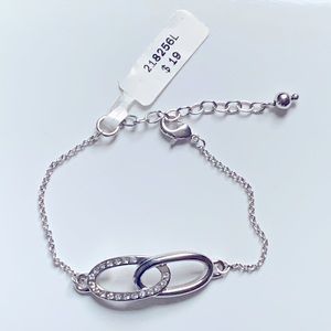 ♾️ Infinity CZ and Silver Tone Bracelet by Nice & Bella